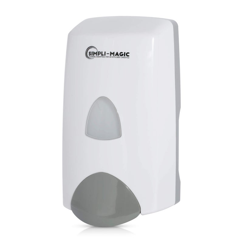 Simpli-Magic 79233 Soap or Hand Sanitizer Dispenser, 1000 mL, White - Image 1